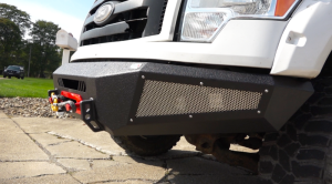 Ford F-150 Front Bumper - Fishbone Offroad - Winch Plate, Pelican FB22347 - Black - `09-`14 Ford F-150 Front Bumper - Fishbone Offroad - Winch Plate, Pelican FB22347 - Black - `09-`14